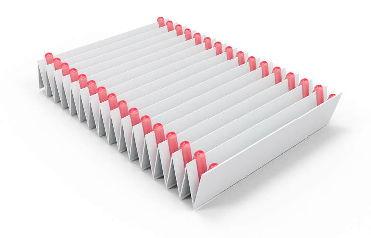 Pleating and edge sealing with polyamide hot melt