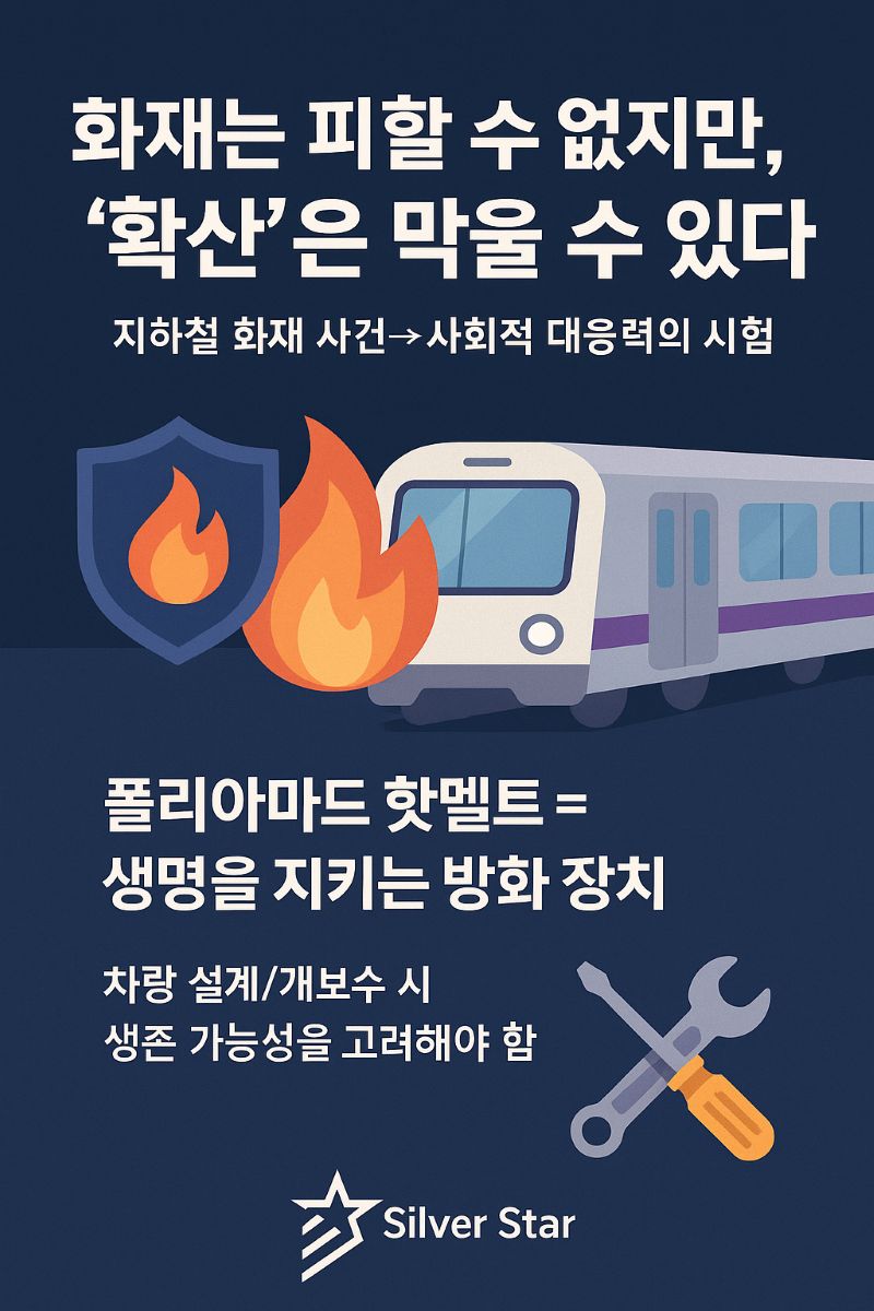 “서울 지하철 화재, 왜 대형 참사로 번지지 않았나?” 난연 소재 기술, 사고의 파급력을 막다