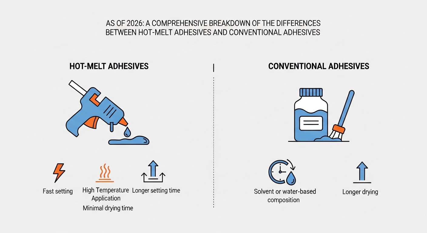 As of 2026: A Comprehensive Breakdown of the Differences Between Hot-Melt Adhesives and Conventional Adhesives